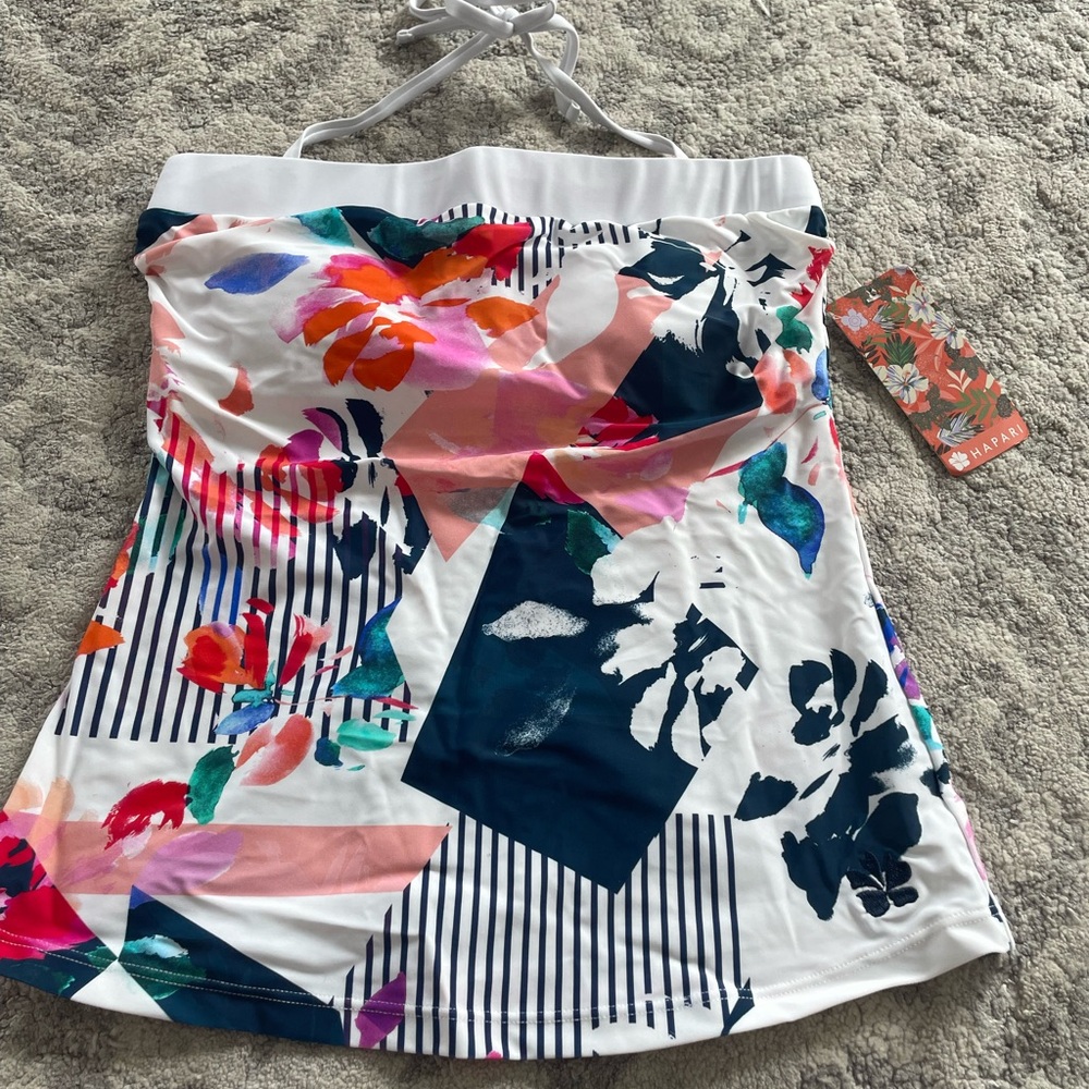 Hapari Nautical Bloom Bandeau Tankini